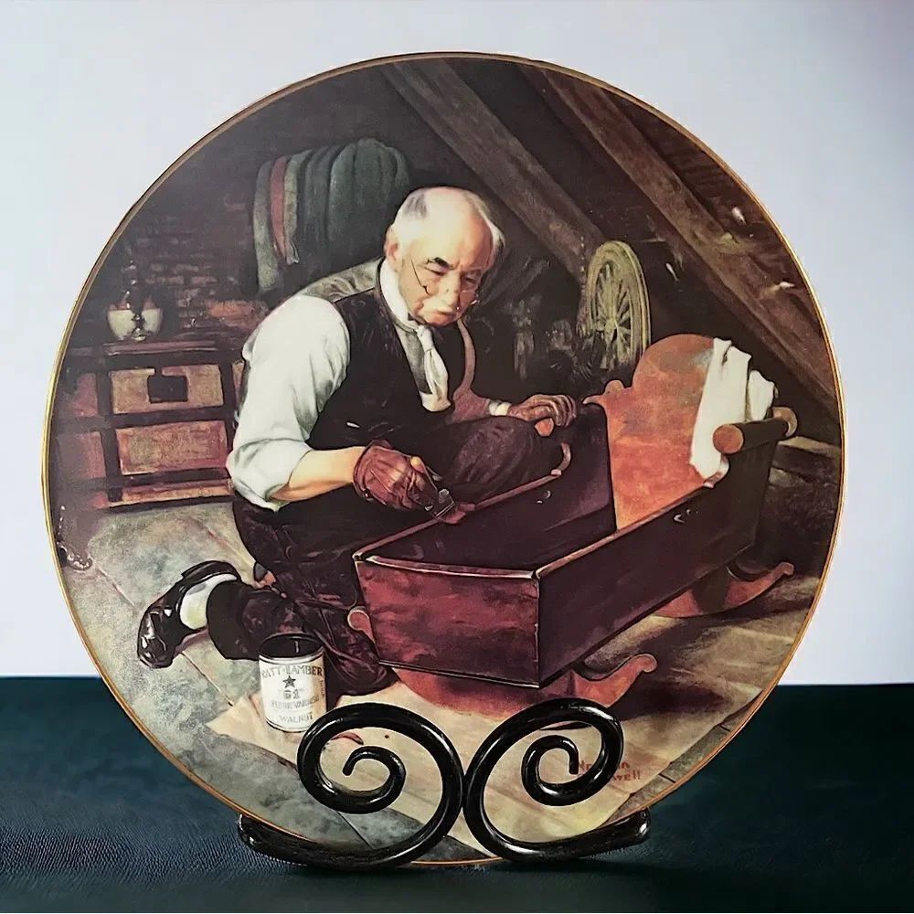 Norman Rockwell l Collector’s Plate l #2448 W l “Grandpa’s Gift”